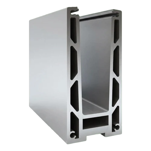 Kozza KF 1000 – perfil de aluminio en U para barandillas totalmente acristaladas 5000 mm con drenaje 000-878 (1)