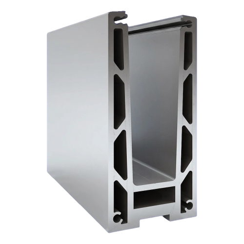 Kozza KF 1000 – perfil de aluminio en U para barandillas totalmente acristaladas 5000 mm con drenaje 000-878 (2)