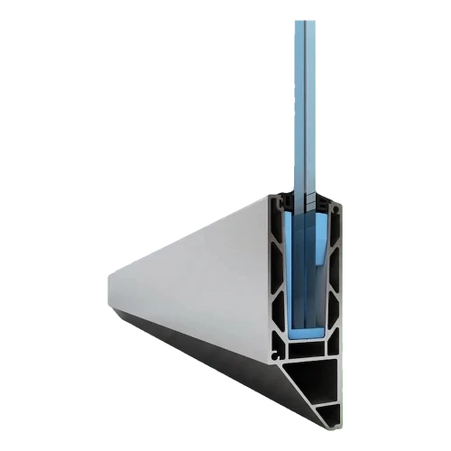 Kozza KE 120 – perfil U para barandillas de vidrio 5000 mm, montaje lateral 000-877 (1)