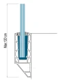 Kozza KE 120 – perfil U para barandillas de vidrio 5000 mm, montaje lateral 000-877 (6)