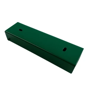 Perfil C conector soporte para zócalo 200x55 verde