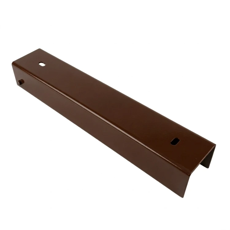 Perfil U conector soporte para basamento 300x50 marrón GPV-700-55 (1)
