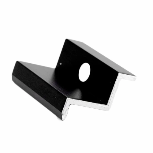 Pinza final H30 aluminio 6060 agujero M8 Anodizado PV-03-02