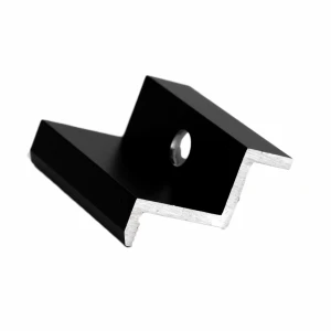 Pinza final H32 aluminio 6060 agujero M8 Anodizado