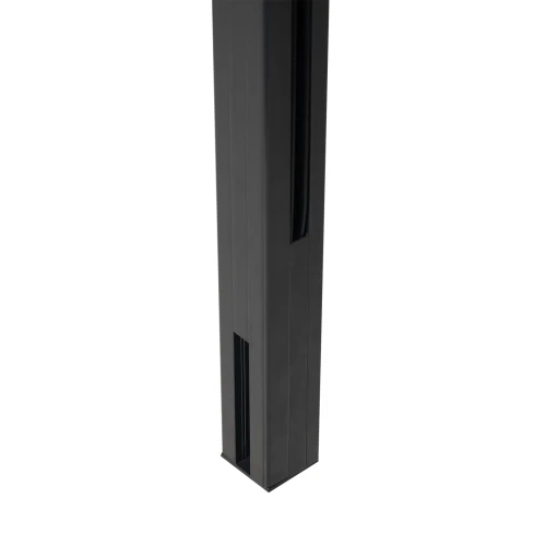 Poste esquinero barandilla 45x45x1283mm vidrio 8,72mm gris oscuro Kozza KR7500 000-890 (2)