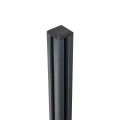 Poste esquinero barandilla 45x45x1283mm vidrio 8,72mm gris oscuro Kozza KR7500 000-890 (6)