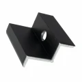 Pinza final H35 aluminio 6060 agujero M8 Anodizado PV-03-06