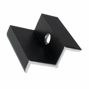 Pinza final H35 aluminio 6060 agujero M8 Anodizado