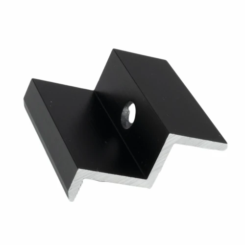 Pinza final H40 aluminio 6060 agujero M8 Anodizado PV-03-10