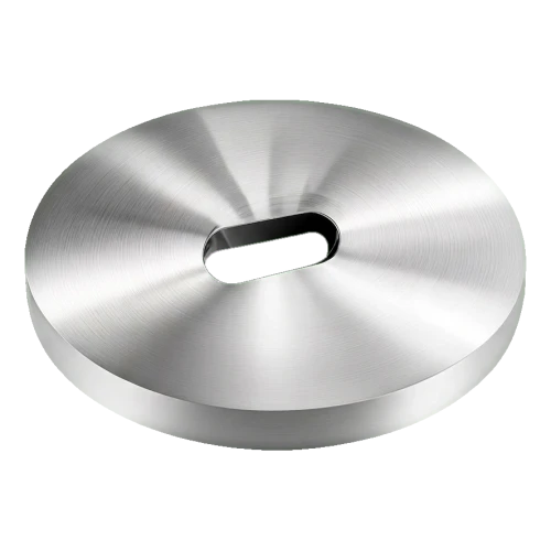 Separador PSG para rótulas puntuales ø 50 mm / 5 mm – agujero ovalado, AISI 304 satinado 000-896 (1)
