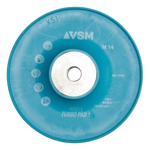 VSM Turbo Pad 3 – almohadilla estriada para discos de fibra 125 mm M14
