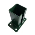 Base para poste de valla 80x80 mm 8 mm verde 000-787 (2)