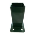 Base para poste de valla 80x80 mm 8 mm verde 000-787 (3)