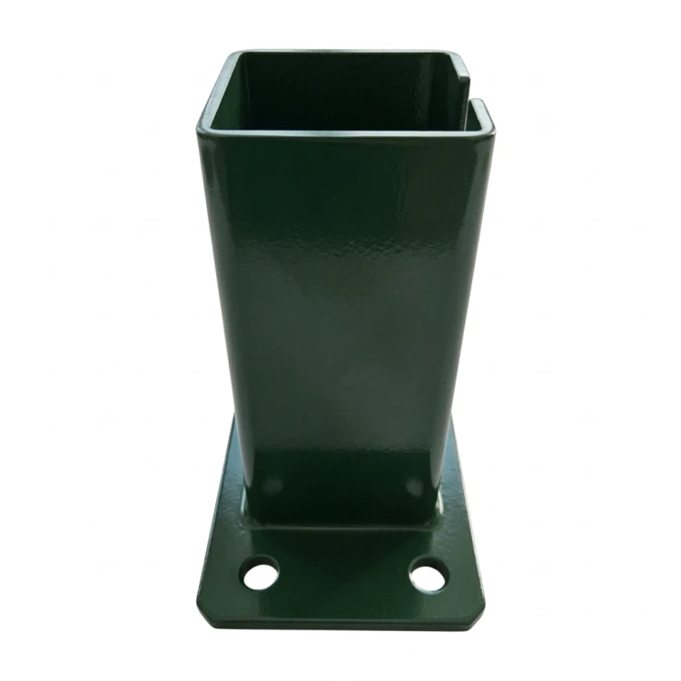 Base para poste de valla 80x80 mm 8 mm verde 000-787 (3)