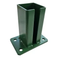Base para poste de valla 80x80 mm 8 mm verde 000-787 (4)