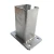 Base para poste de valla 80x80 mm 8 mm galvanizada 000-785 (1)