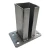 Base para poste de valla 80x80 mm 8 mm galvanizada 000-785 (2)