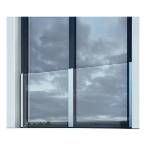 Kozza KB5100 – balcón francés completo de aluminio H1100 mm, cristal 10–11,52 mm, anodizado mate