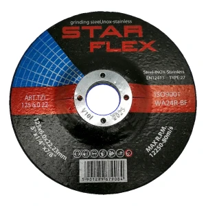 StarFlex disco de desbaste (abrasivo) T27 125×6,0 mm acero e INOX