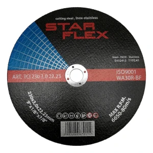 Starflex disco de corte para acero e INOX 230 × 3,0 mm tipo 41