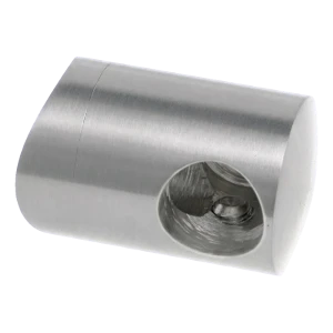 PSG soporte de barandilla terminal izquierdo para barra Ø 12 mm en tubo Ø 42,4 mm – acero inoxidable AISI 304 satinado