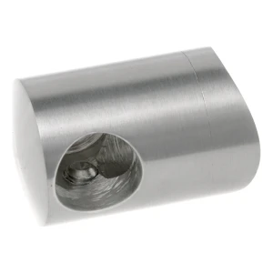 PSG soporte final derecho para barandilla para varilla ø 12 mm en tubo 42,4 mm – acero inoxidable AISI 304 pulido