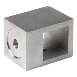 PSG – soporte pasante para barandillas para varilla 20×20 mm AISI 304 satinado