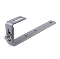 Gancho de Techo J Ajustable 239x30x4mm - para techos de pizarra y bituminosos acero inoxidable 1.4016 M10