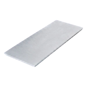 Kozza – tapa lateral plana para perfil U de barandilla de cristal completo 124×50 mm satinado