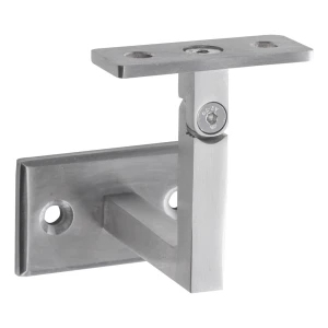 PSG soporte articulado de barandilla de pared 70×40 mm – acero inoxidable AISI 304 satinado, sistema plano