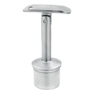 Soporte articulado encolado para pasamanos 42,4 mm – acero inoxidable AISI 304 brillo