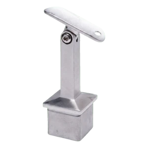Soporte de barandilla articulado PSG encolado 42,4 mm para poste 40x40 mm AISI 304 satinado