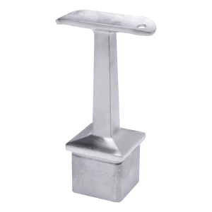 PSG soporte para pasamanos de barandilla inoxidable 42,4 mm para poste 40x40 mm – pegado, satinado