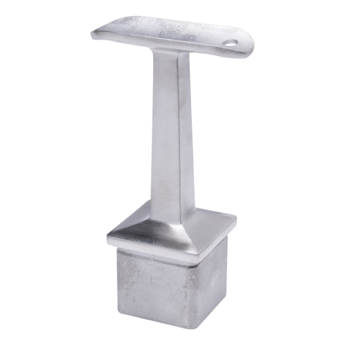 PSG soporte para pasamanos de barandilla inoxidable 42,4 mm para poste 40x40 mm – pegado, satinado 001-046 (1)
