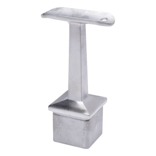 PSG soporte para pasamanos de barandilla inoxidable 42,4 mm para poste 40x40 mm – pegado, satinado 001-046 (1)