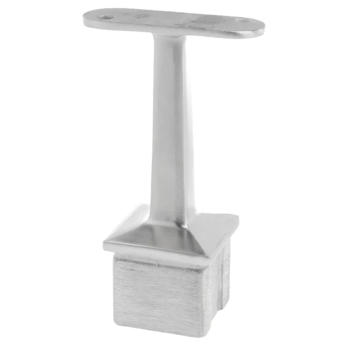 PSG soporte barandilla plana pegado a poste 40×40 mm – acero inoxidable AISI 304 satinado 001-051 (1)