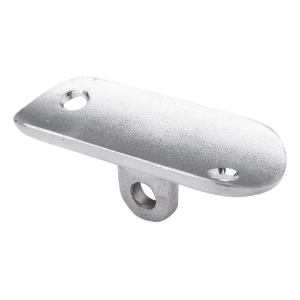Chapa de montaje articulada plana para pasamanos 64x24 mm – acero inoxidable AISI 304 satinado