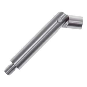 Varilla articulada de soporte para pasamanos Ø 12 × 75 mm – acero inoxidable AISI 304, satinado