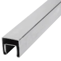 PSG Pasamanos de cristal superpuesto 40x40 mm AISI 304 satinado – 2500 mm 001-082 (1)