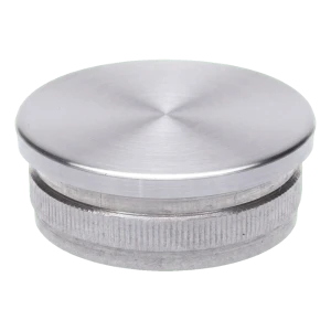 Tapa convexa embebida para tubo de barandilla 42,4 mm – acero AISI 304 satinado
