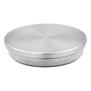 Tapón plano embebido para tubo de barandilla Ø42,4 mm AISI 304 satinado