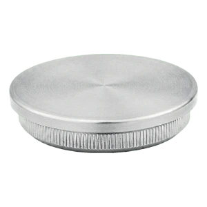 Tapón plano empotrado para tubo de barandilla 42,4 mm AISI 304 satinado