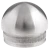 Tapa final elipsoidal embutida Kozza para tubo de barandilla 42,4 mm – acero AISI 304 satinado 001-095 (1)