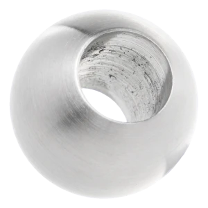 Bola pasante para barandilla ø 25 mm / orificio 12 mm, acero inoxidable AISI 304 satinado