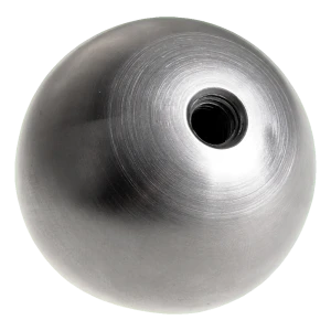 Bola de balaustrada atornillable maciza ø 20 mm, rosca M6, acero inoxidable satinado