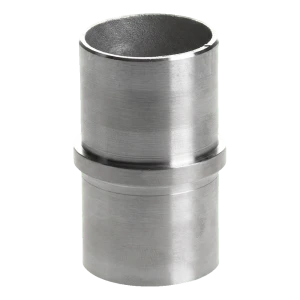 Conector recto de tubo de barandilla 48,3 mm encolado – acero inoxidable AISI 304 satinado