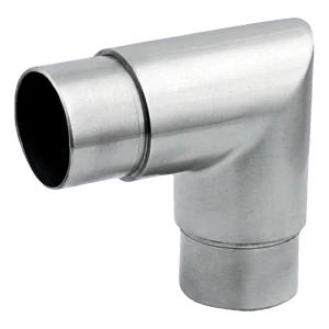 Codo angular de barandilla 90° encolado ⌀42,4 mm – acero inoxidable AISI 304 satinado