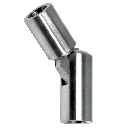 Postal – codo articulado para barandilla 90°–180° para varilla ø 12 mm, AISI 304 satinado 001-146 (1)