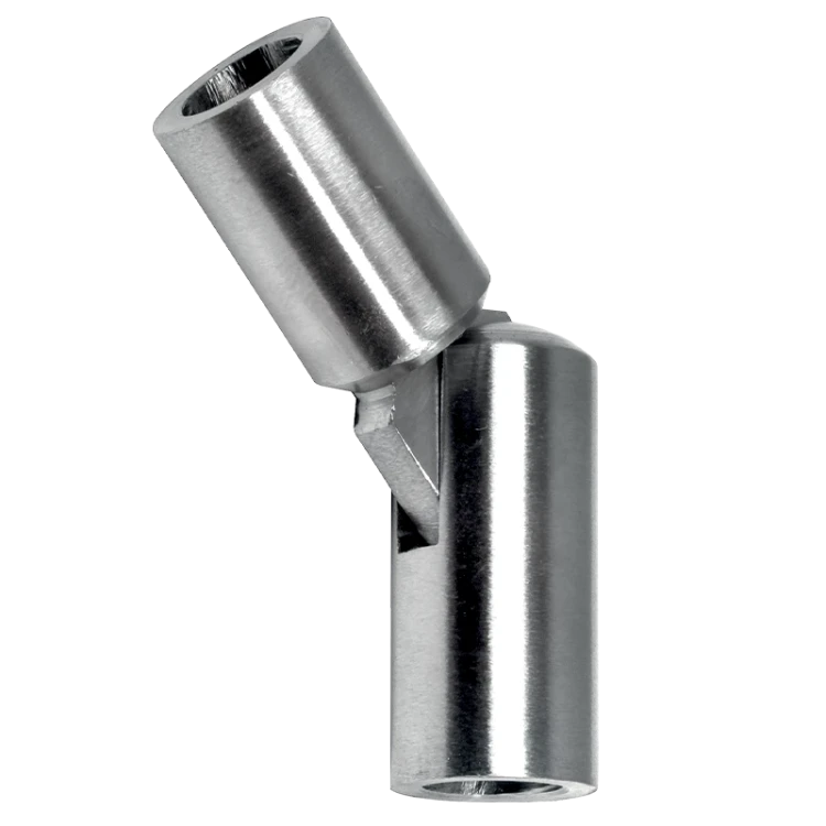 Postal – codo articulado para barandilla 90°–180° para varilla ø 12 mm, AISI 304 satinado 001-146 (1)