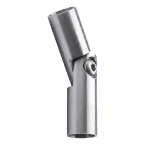 Codo articulado para barandilla 90°–180° para barra Ø 12 mm – acero inoxidable AISI 304 satinado